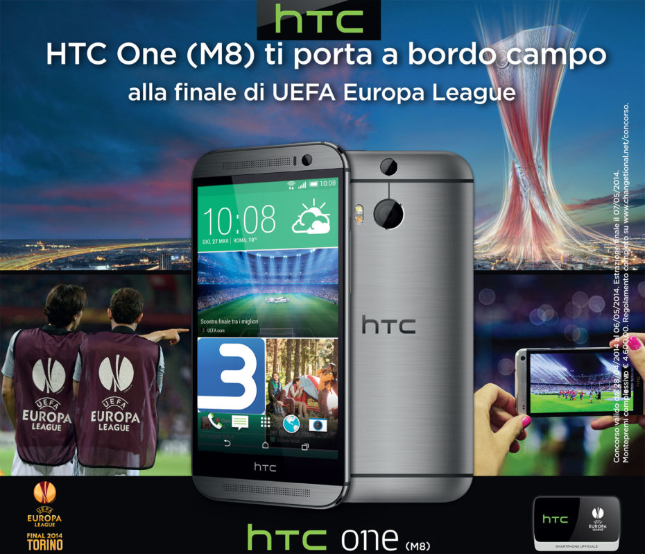 HTC One (M8) ti porta a bordo campo: vinci la finale di UEFA Europa League 2014 a Torino