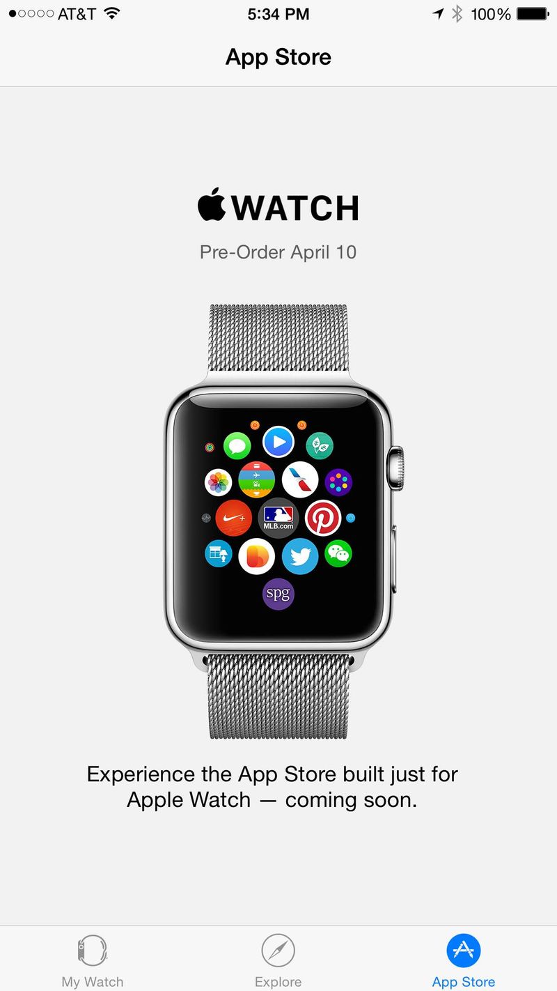 App Apple Watch su iOS 8.2