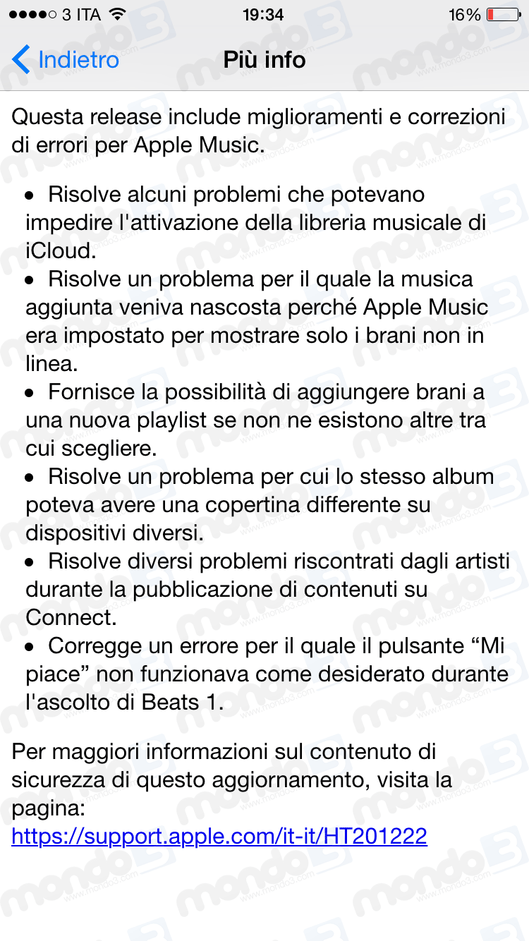 iOS 8.4.1 per iPhone e iPad